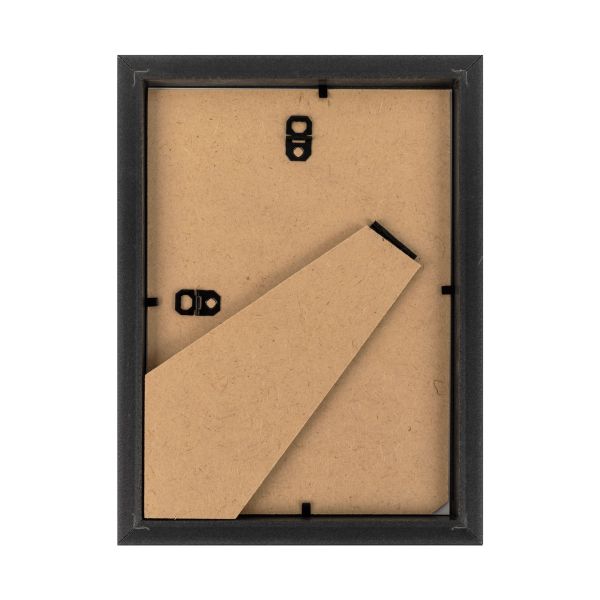 Рамка для картины (фото) пластик с оргстеклом 15х21 см, черный, Gamma ПРК-20