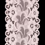 Кружево бельевое эластичное 150 мм / 13.72 м, цв. C571 молочный