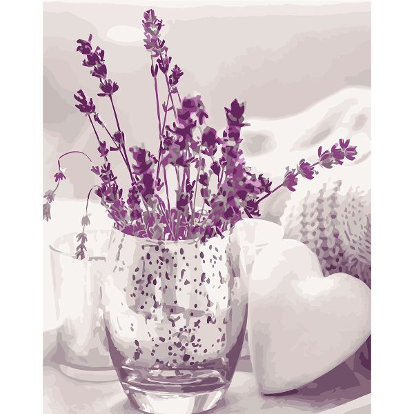 Картина по номерам Cristyle, Лавандовый натюрморт, 40х50 см