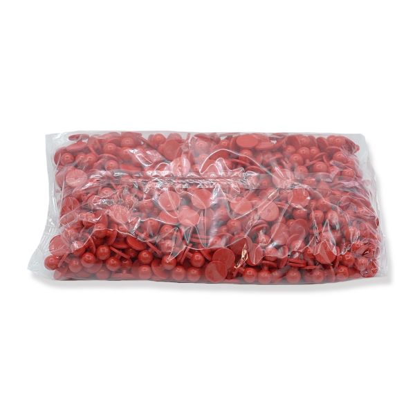 Пукля поварская, цветная, 10 мм (с820 красный) П-10, 500 шт
