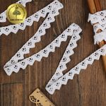 Кружево вязаное (тесьма) 15 мм / 10 метров, диз. 941, цв.02 белый, Kruzhevo