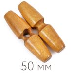 Пуговицы деревянные 50 мм, 24 шт, дерево, №287 терракотовый, Blitz DRN 0121