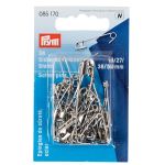 Булавки английские со спиралью, латунь и сталь №3/0-3 в ассорт, серебро, цвет 27, Prym