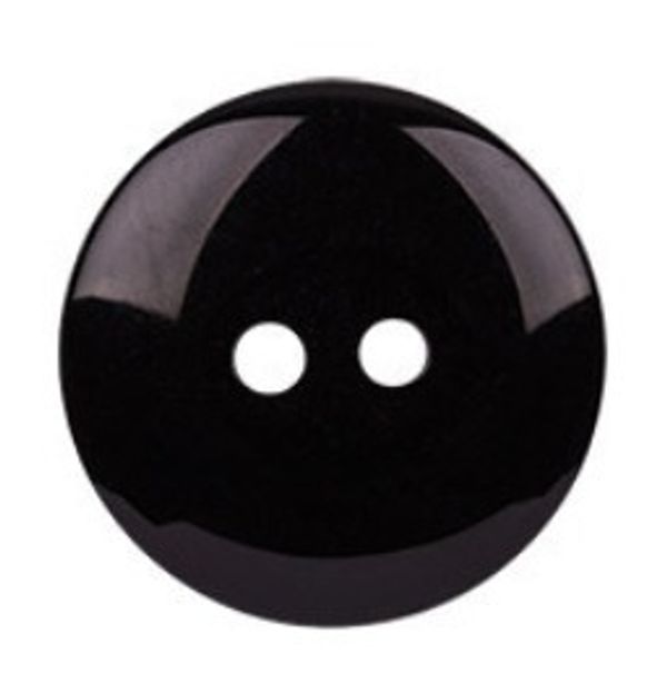 Пуговицы 2 прокола костюмные 23 мм, 12 шт, А008 черный, Blitz DRN 0032