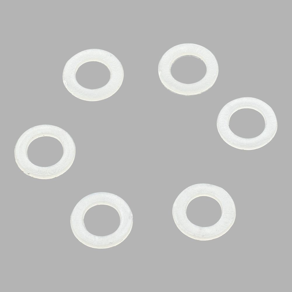 Кольцо уплотнительное под блочку ⌀6.7 мм (внешн. 11.4 мм), h6.42 мм (№4), пластик, ≈100 шт