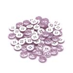 Пуговицы 4 прокола 18L (11мм), (col.17 сиреневый) CB, 72 шт