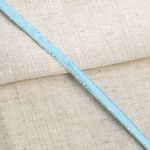 Лента атласная 1-сторонняя 6.0 мм / 22.86±1 метров, с серебряной нитью, 187 голубой, Globus