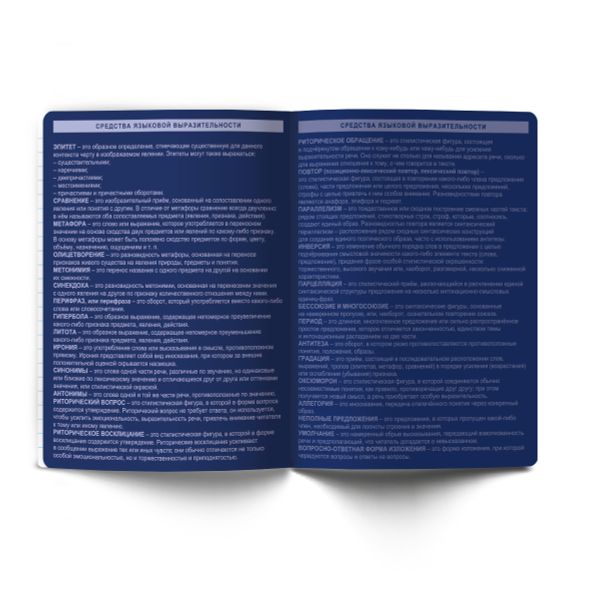 Тетрадь со справочным материалом Золотые главы, тисн.золот.фольгой, A5 48 л. на скобе 65 г/м², белизна 100% 10 шт линия, 01857 Золотые главы Литература, Светоч Т287