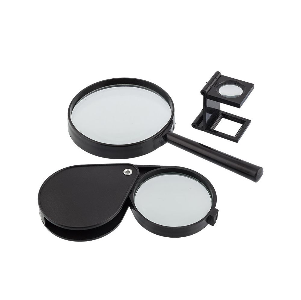 Набор луп для рукоделия Gamma SS-129. увеличение х2, х4, х8