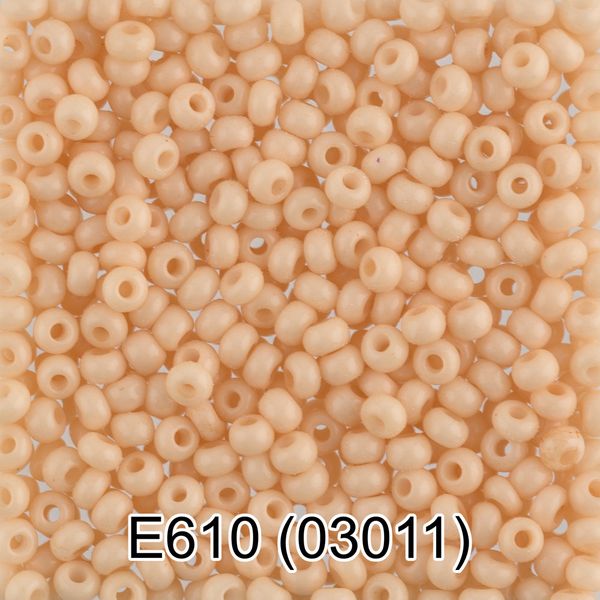 Бисер Gamma 10/0 (2.3 мм), 150 г (10х5 г), Е610 кремовый, 03011, круглый 5