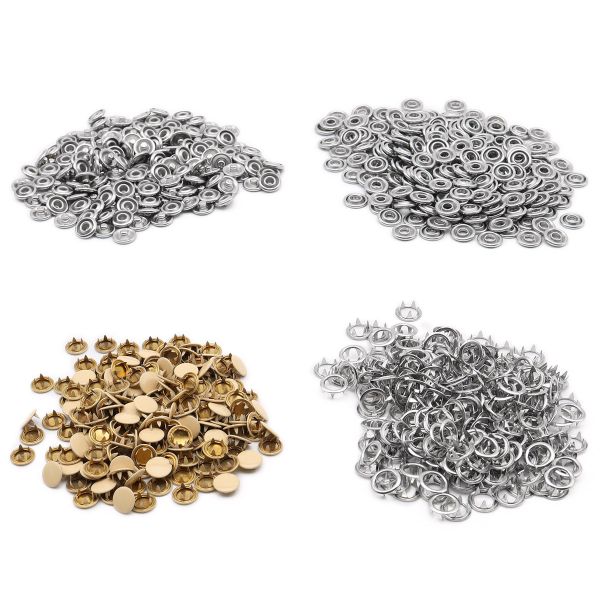 Кнопка рубашечная (джерси) закрытая ⌀9.5 мм, ≈1440 шт, МЕТАЛЛ, эмаль, 291 св.бежевый матовый, NEW STAR