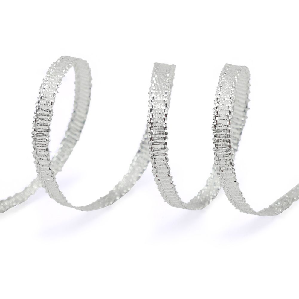 Лента металлизированная 3.0 мм, 100м 0080-0300 (серебро)