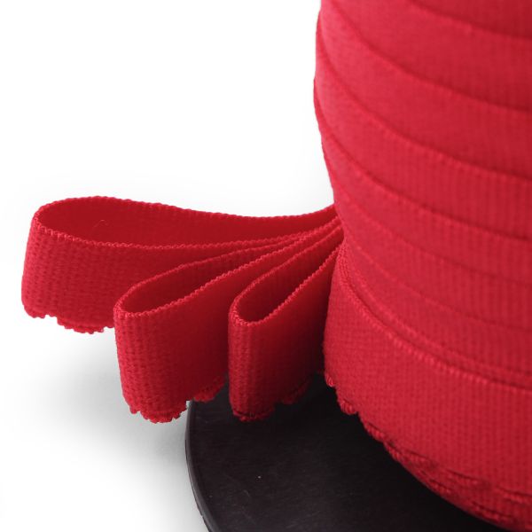 Резинка бельевая (отделочная) становая 15.0 мм / 50 метров, красный, (ML175.015/1)