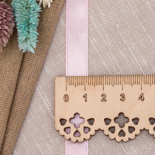 Лента атласная 1-сторонняя 12.0 мм / 22.86±1 метров, 008 бледно-розовый, Globus