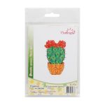 Набор для вышивания нитками Созвездие, Озорная колючка 5,5х8см