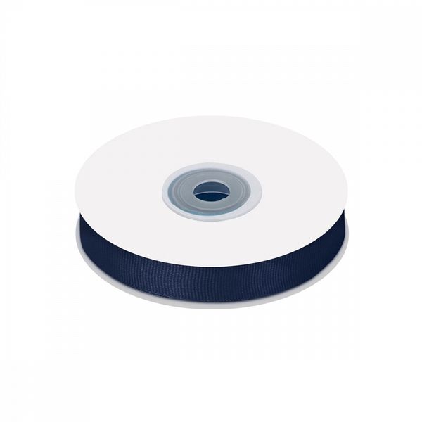 Лента репсовая (в рубчик) 15.0 мм / 22.8±1 метра, 374 т.синий, Magic4Hobby