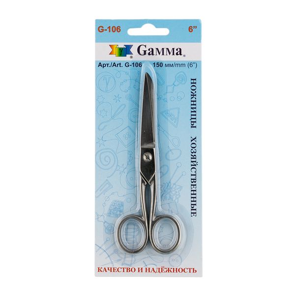Ножницы универсальные 15 см, Gamma G-106
