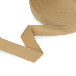 Тесьма (лента) киперная п/э с люрексом 30 мм / 50 метров, бежевый-золотистый/beige-golden, Gamma TPTL-30