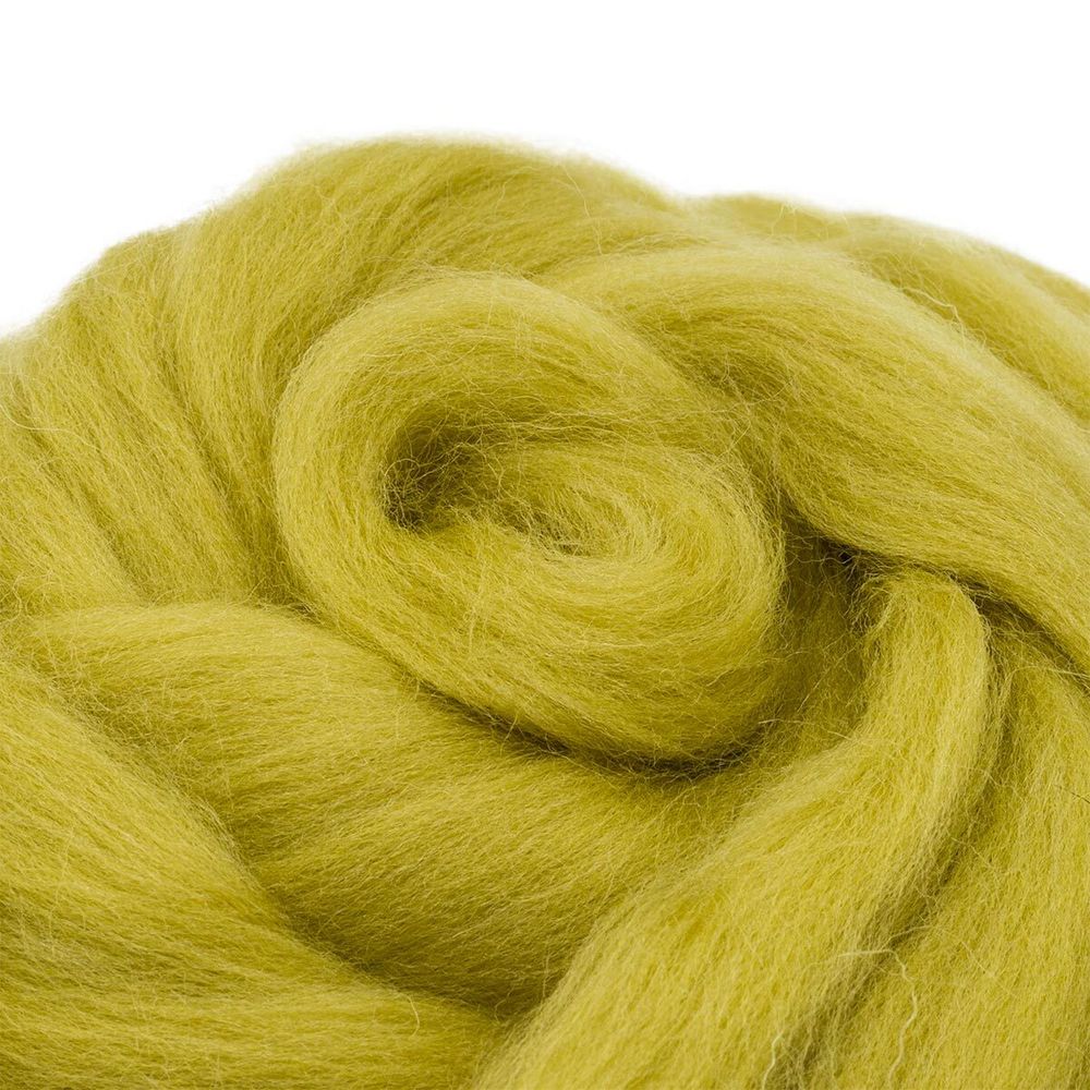 Лента для валяния полутонкая, 100% шерсть, 50гр Камтекс, 189 фисташковый