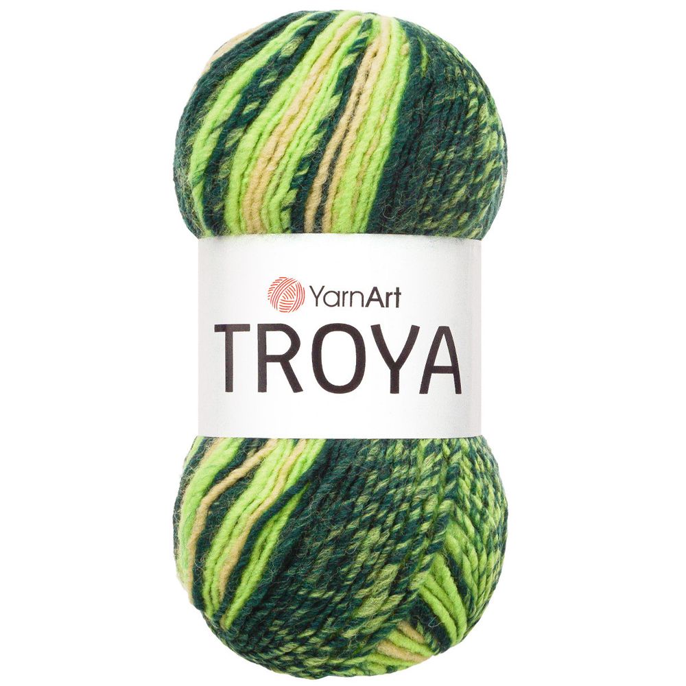 Пряжа YarnArt (ЯрнАрт) Troya / уп.5 мот. по 100 г, 250 м, 2109 секционный