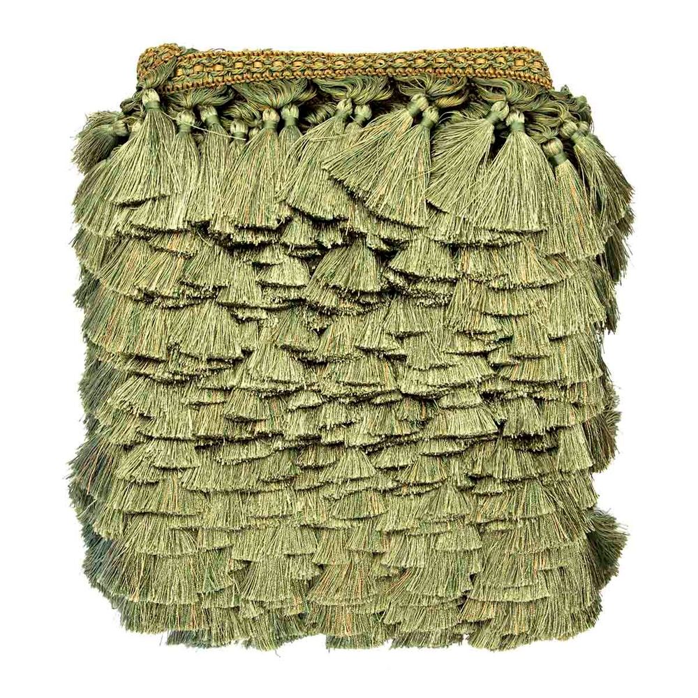 Бахрома отделочная широкая 115.0 мм / 25 метров, с кистями 172 фисташковый