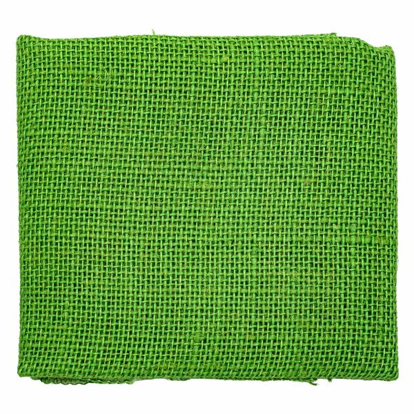 Ткань для рукоделия рогожка 100% лен 48х45см, зеленый