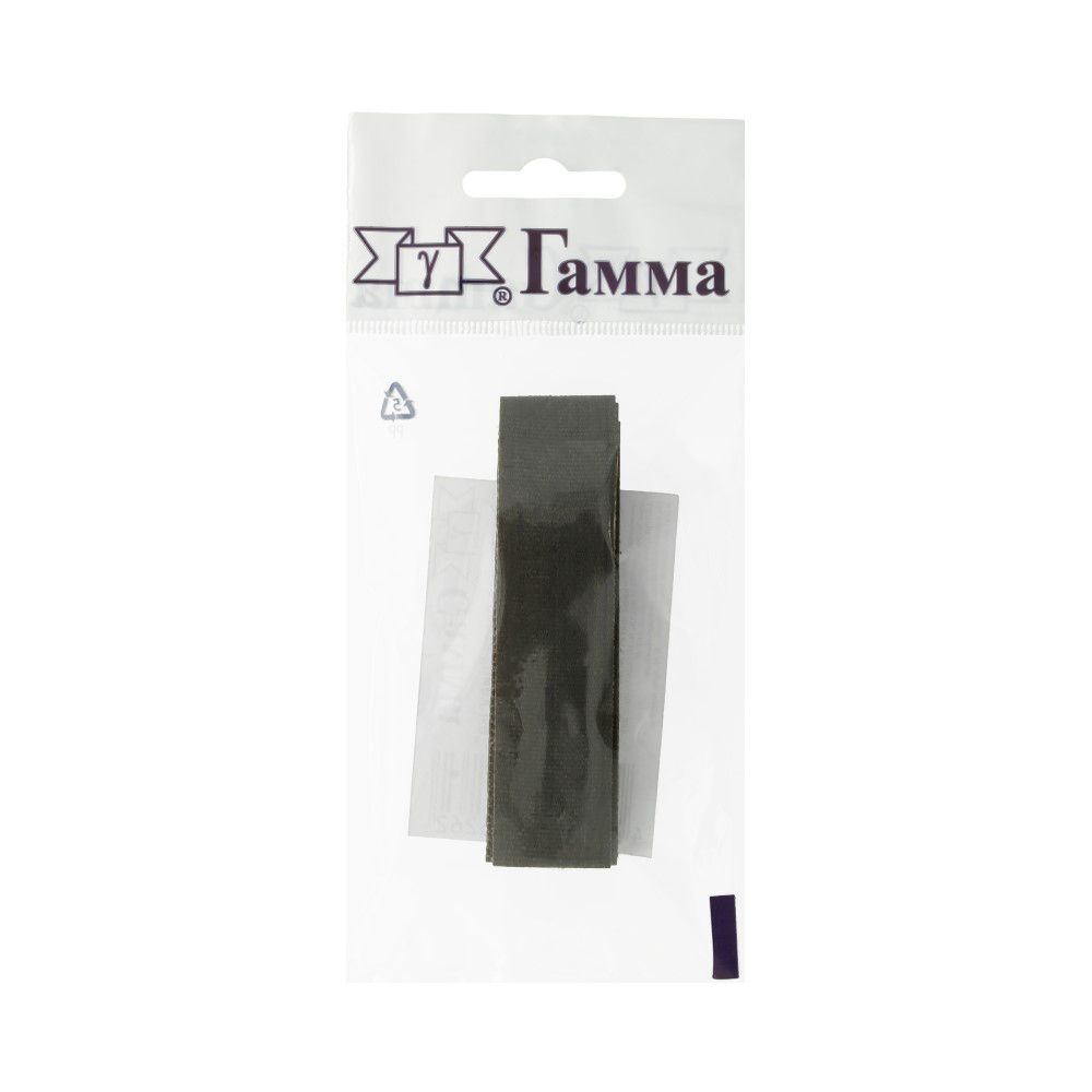 Лента контактная липучка фасовка (велкро) пришивная 20 мм / 5 шт по 25 см, 093 хаки, Gamma LG-20, ПАРА (крючок+петля), качество "B"