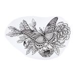 Термотрансфер, 1 шт, М-320 бабочка 20х16 см, Gamma M №03