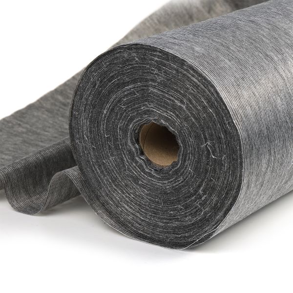 Флизелин клеевой точечный нитепрошивной 44 г/м², цв.серый, шир.90см, 100м