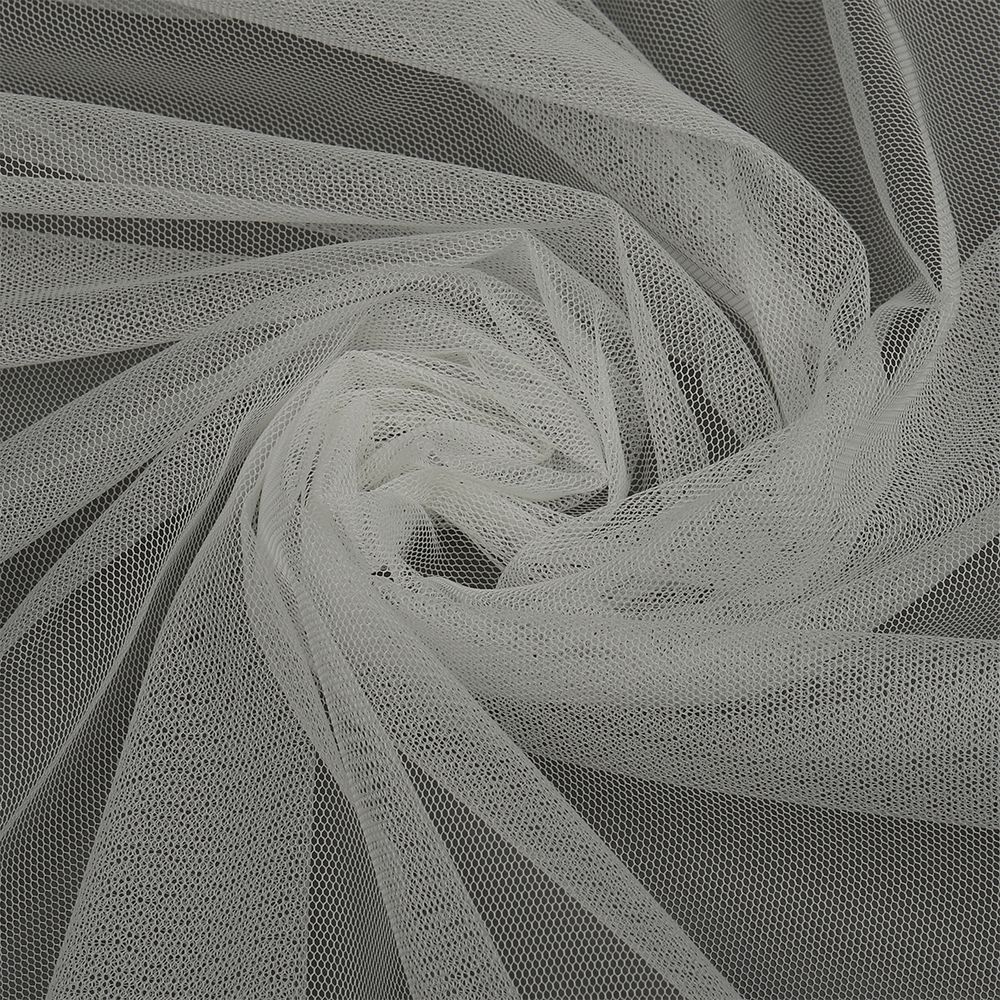 Сетка бельевая эластичная матовая 40 г/м², шир.150 см / 1 метр, TL01 молочный /TL.003/1/