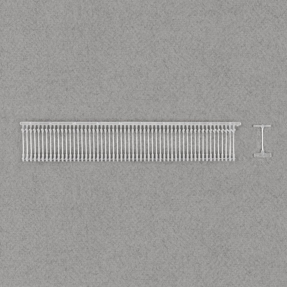 Держатели этикеток к этикет пистолету 12 мм, 5000 шт, прозрачный, Micron TPS-01