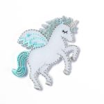 Термоаппликация "Единорог" белый/мята 1шт, Prym