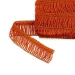 Бахрома отделочная 35.0 мм / 16 метров, 198 терракотовый, Gamma А-08