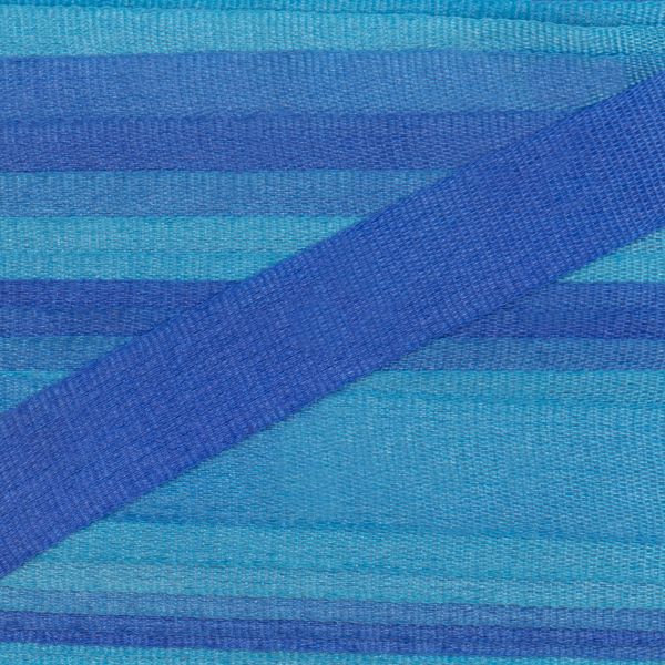 Лента (тесьма) шелковая 7.0 мм / 9.1±0.5 метров, M118 св.синий/фиолетовый, Gamma SRM-7