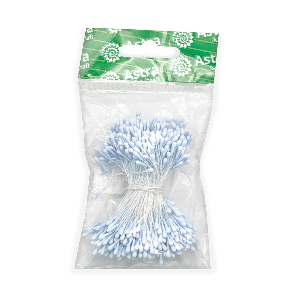 Тычинки для искусственных цветов 6см (синий), S090475