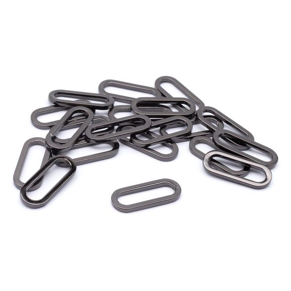 Рамка овальная металл 20 мм (чер.никель), ГНУ13818, 20 шт