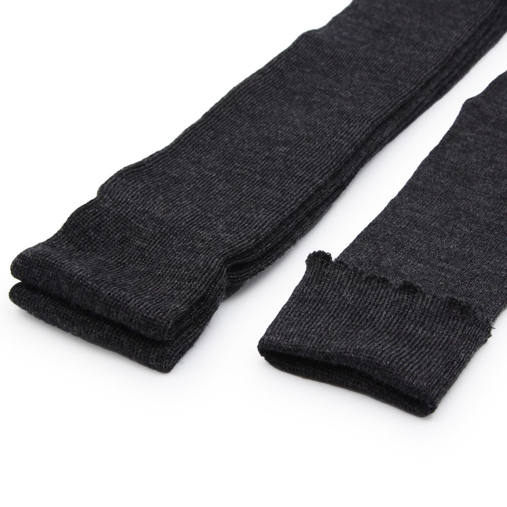 Манжеты трикотажные рукава 7.0 см / 3 метра, полушерсть тонкие 14кл. 1х1, 373/м антрацит