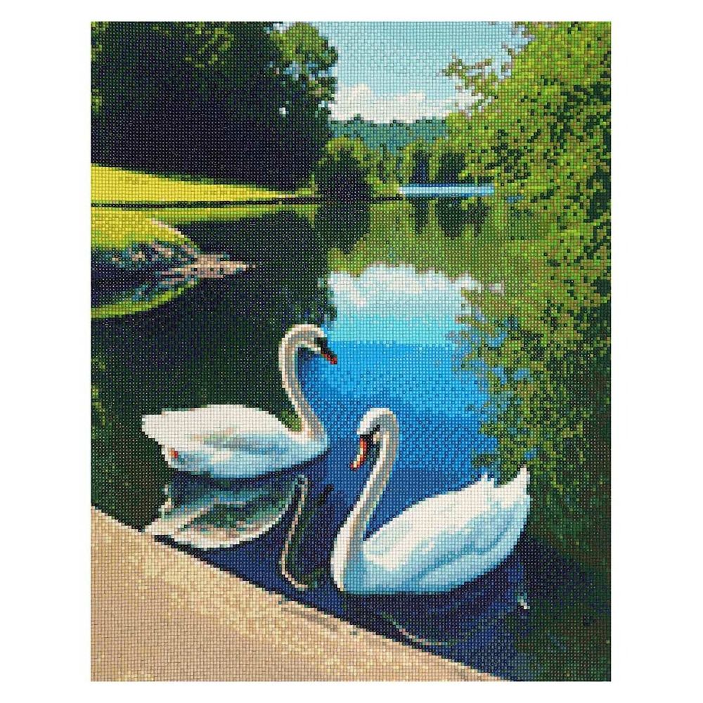 Алмазная (кристальная) мозаика Cristyle, Лебединая Песня, 40х50 см