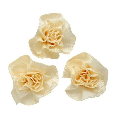 Цветочки пришивные 2,5 см, 4 шт, 810 слоновая кость