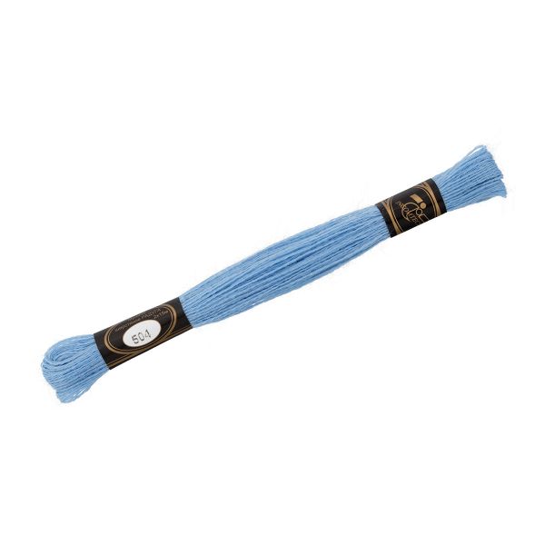 Мулине Радуга, цв.504 голубой, Россия, 8 мотков по 15 метров