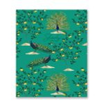 Бизнес-блокнот, матовая ламинация, A5+ 80 л. 18 шт, клетка, Павлины 000406, Светоч 80ББТ5_2_5_1