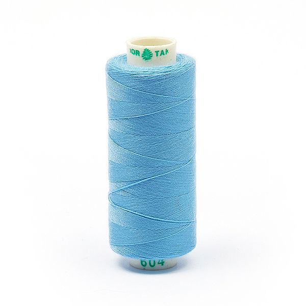 Нитки швейные бытовые Dor Tak 40/2, 366 м / 10 кат., 604 голубой