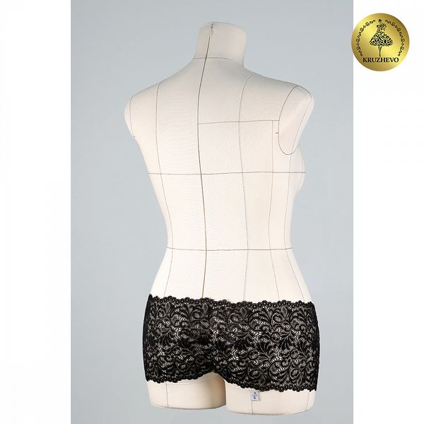 Кружево эластичное (стрейч) 8012 180мм цв.2 черный, 100м, Kruzhevo