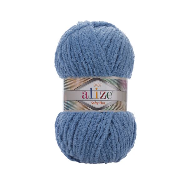 Пряжа Alize (Ализе) Softy Plus / уп.5 мот. по 100 г, 120м, 374 джинс A