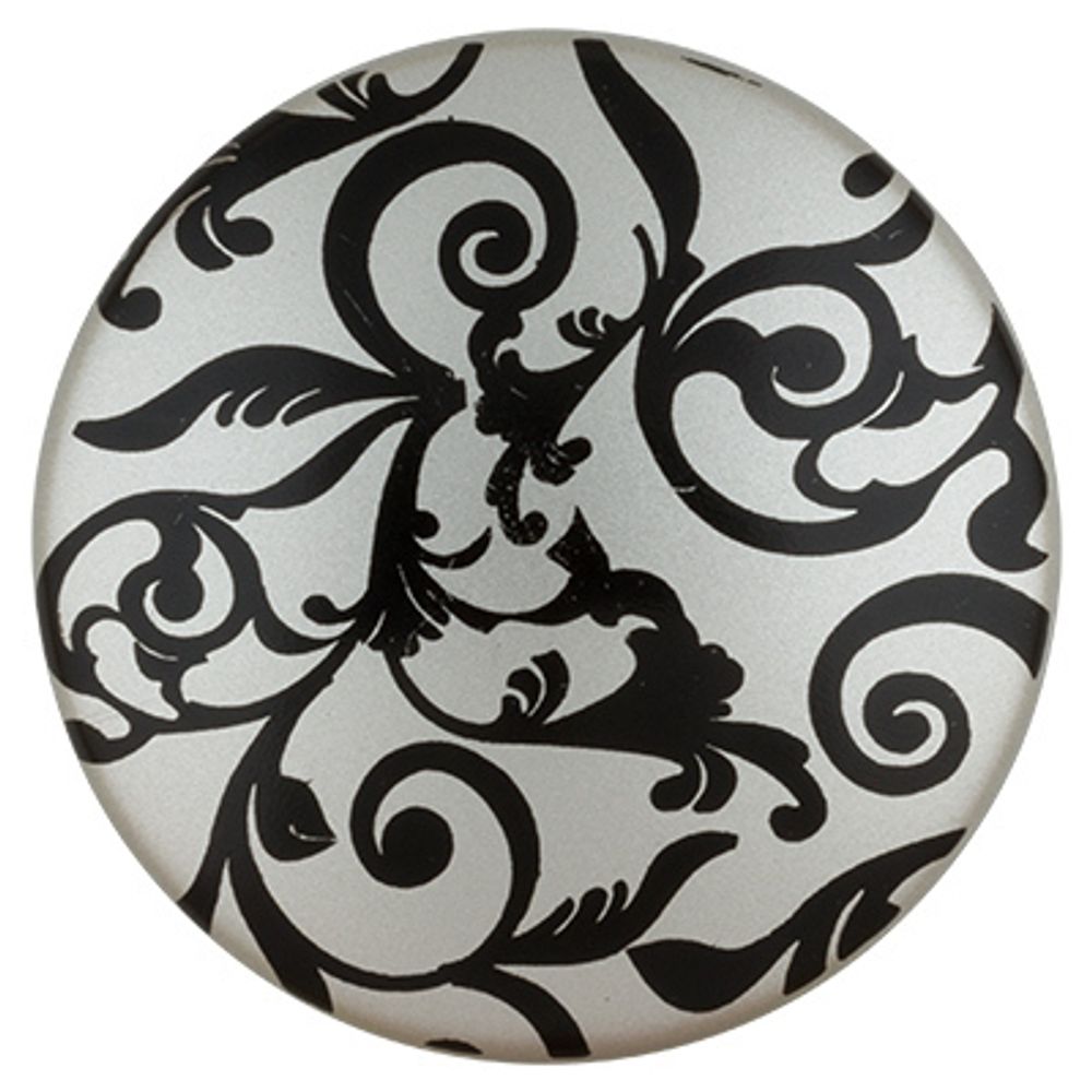 Подхваты шторные магнитные с рисунком ⌀45 мм, 1 шт, 03У мат. серебро (узоры), Gamma