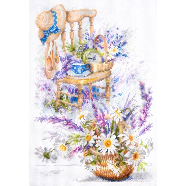 Набор для вышивания нитками Чудесная игла, Беззаботные минутки 18х28 см