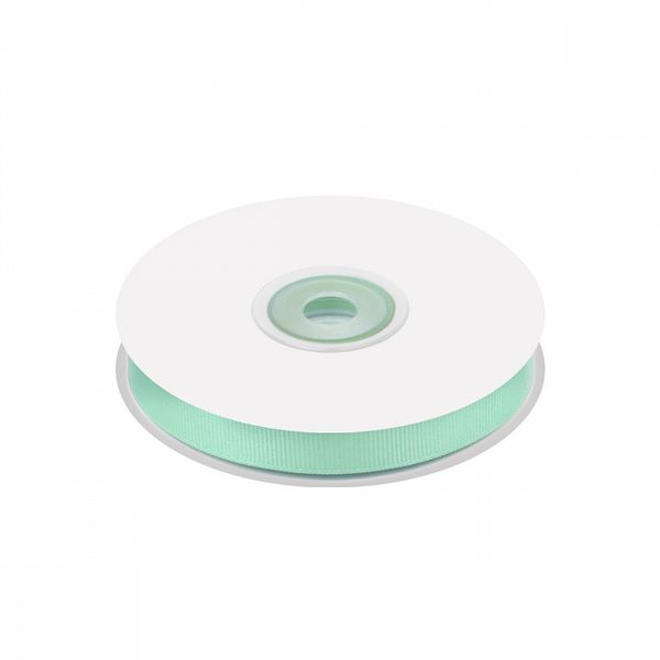 Лента репсовая (в рубчик) 10.0 мм цв. F199 мятный уп.22.86м (±1м)