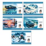 Альбом для рисования 100 г/м², A4 29.5х20.2 см, 48 л. на скобе 5 шт, 01717 Приоткрыв этюдник, Светоч А259