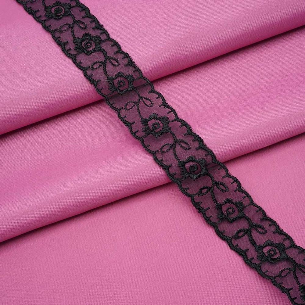 Кружево капроновое 22 мм / 13.71м 0574-1003, цв.черный