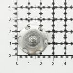 Кнопка пришивная металл ⌀25.0 мм, (никель), 4 шт, КПР2